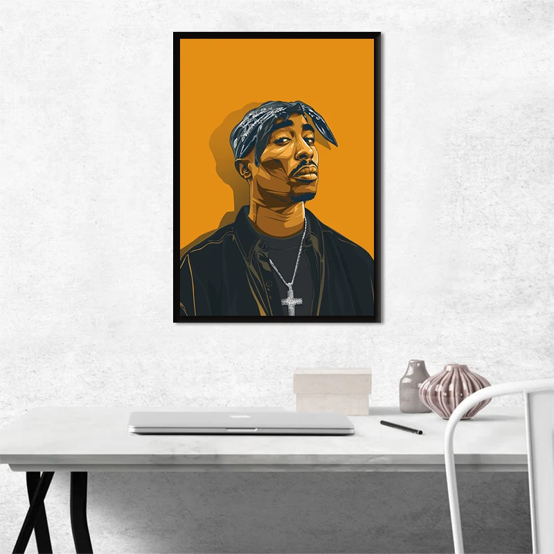 

2PAC Art Poster Art Rap Music Canvas Art Posters and Prints Canvas Paintings on The Wall Art Pictures Home Wall Decor No Frame