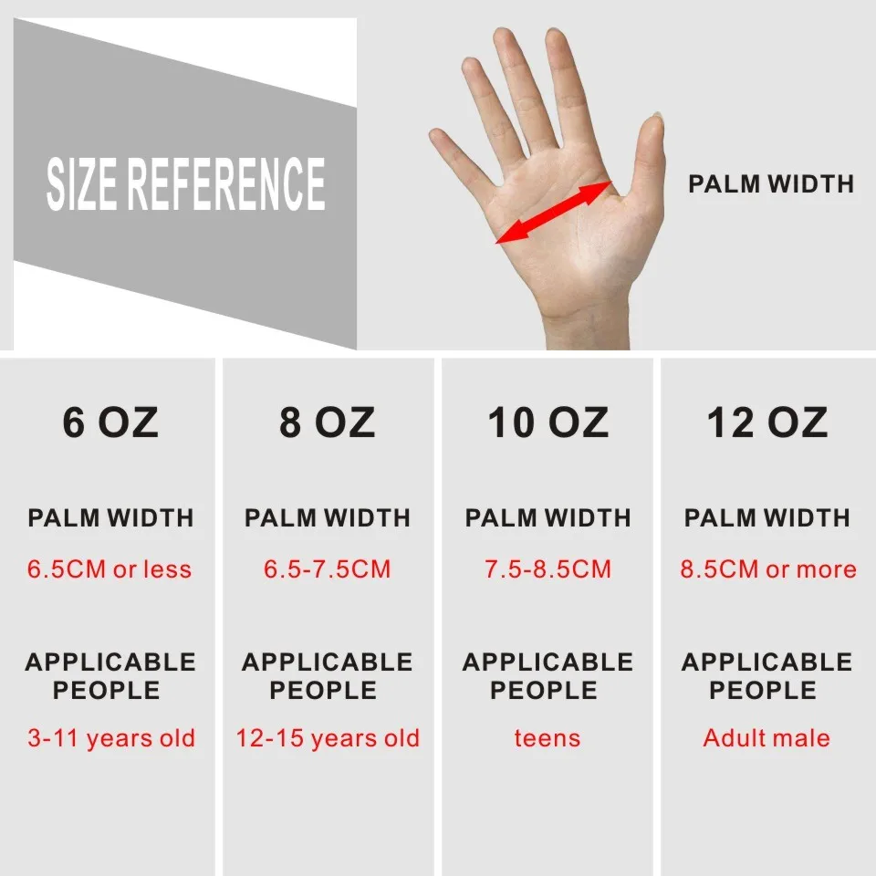 Боксерские перчатки для детей/взрослых 6 унций 8 10 12 14 из искусственной кожи