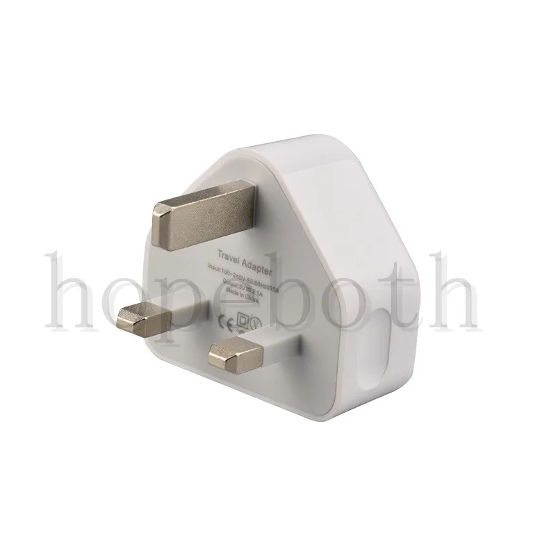 

50Pcs Dual USB Charger 2A Travel UK Plug Adapter Wall charging Mobile Phone USB Charge For iphone 11 pro max Samsung Xiaomi