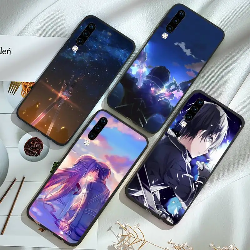

Sword Art Online SAO anime Phone Case For Huawei honor Mate P 9 10 20 30 40 Pro 10i 7 8 a x Lite nova 5t