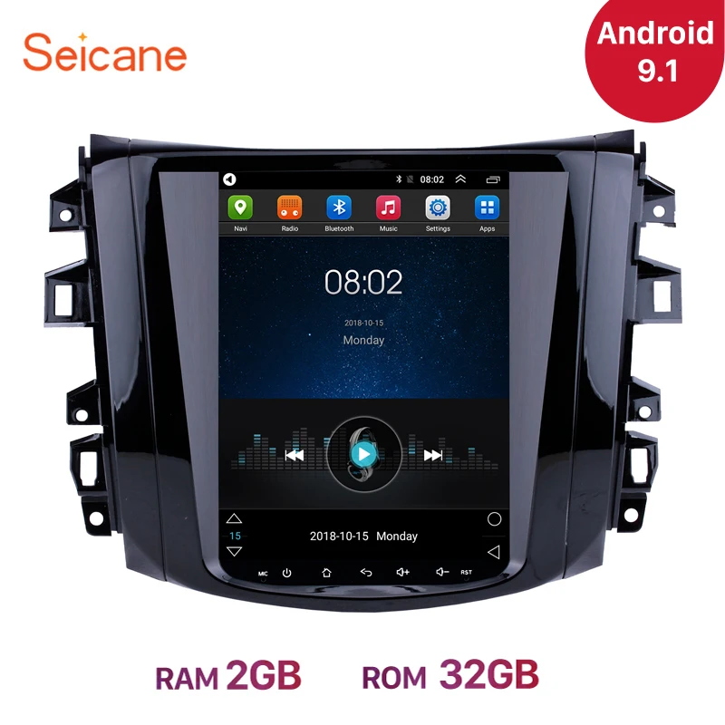 Seicane 9," Android 9,1 Автомагнитола для Nissan NAVARA Terra с gps Navi системой Зеркало Ссылка wifi Поддержка 3g OBD2 DVR SWC
