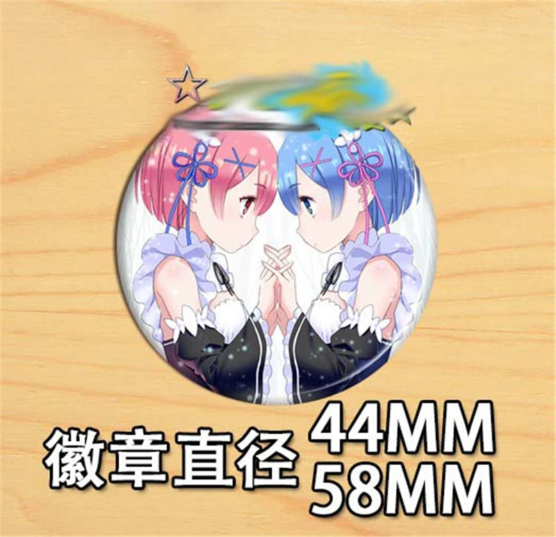 16 шт. Япония Re:Zero kara Hajimeru Isekai Seikatsu брошь значки булавки сумка рюкзаки коллекция