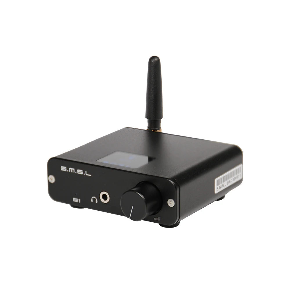 SMSL B1 HiFi Stereo Audio Bluetooth DAC Receiver NFC Optical Coaxial Digital Decoder 24 Hours Playing Time Black | Электроника