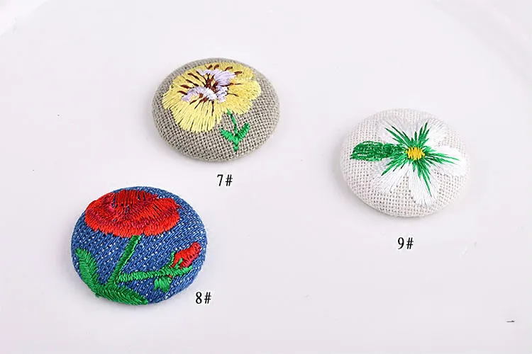 Diy корейские украшения Аксессуары Ретро Этническая ручная вышивка круглая