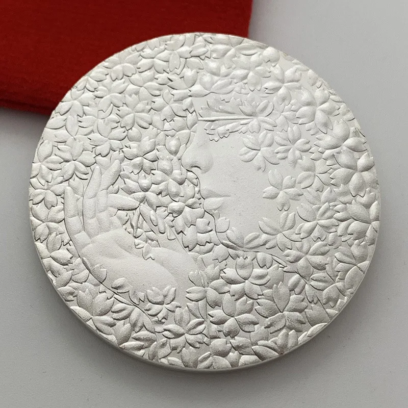 Japanese Flower Sakura Goddess Gold Plated Medal Collectible Coin Badge Gift | Non-currency Coins