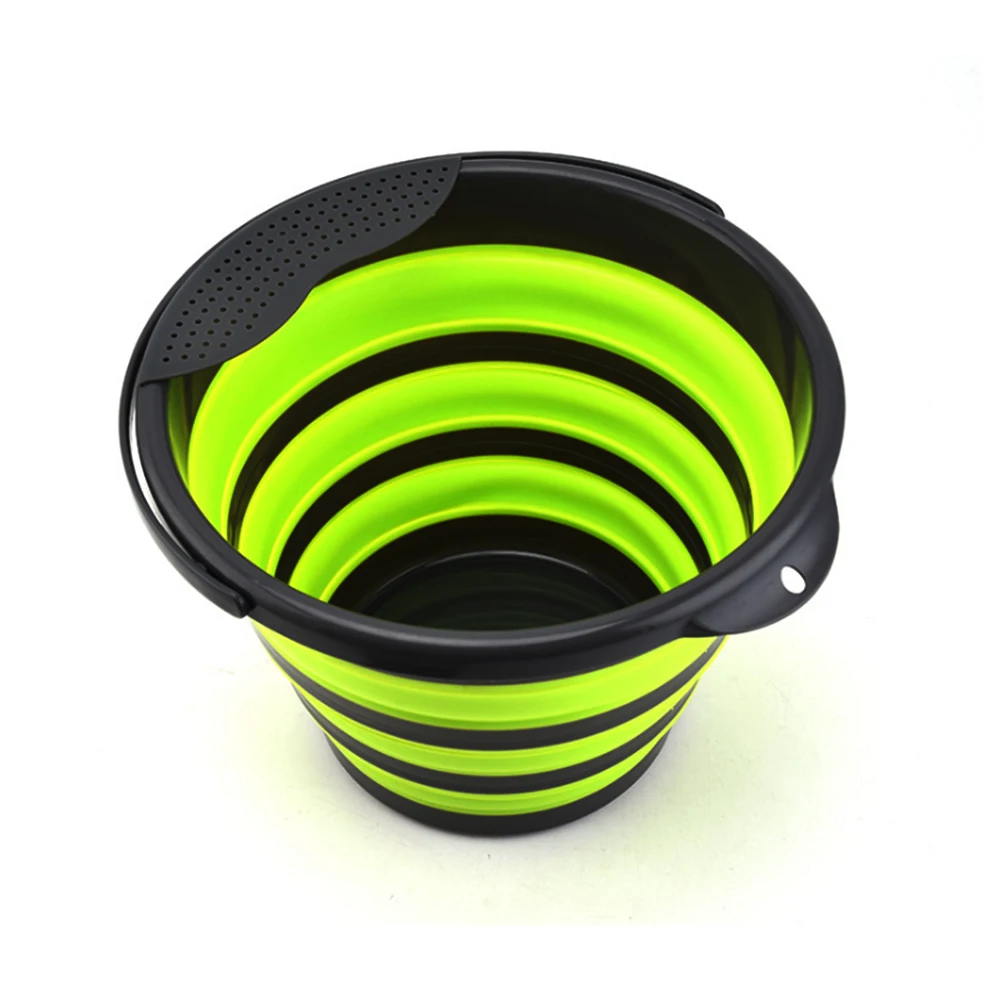 Складное ведро портативный складной мешок емкость для воды с прочной ручкой