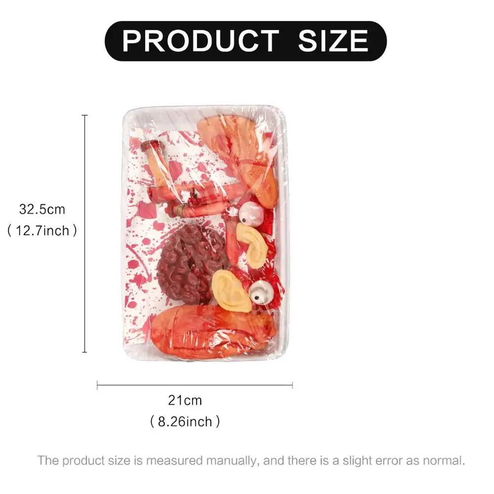 

Waylike Hand made Halloween Realistic Internal Body Organs Brain - Heart - Liver - Fingers - Eyes