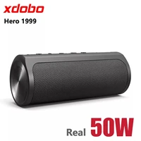xdobo 50w high power portable bluetooth speaker 6600mah power bank sound wireless column deep ipx7 waterproof boombox soundbar