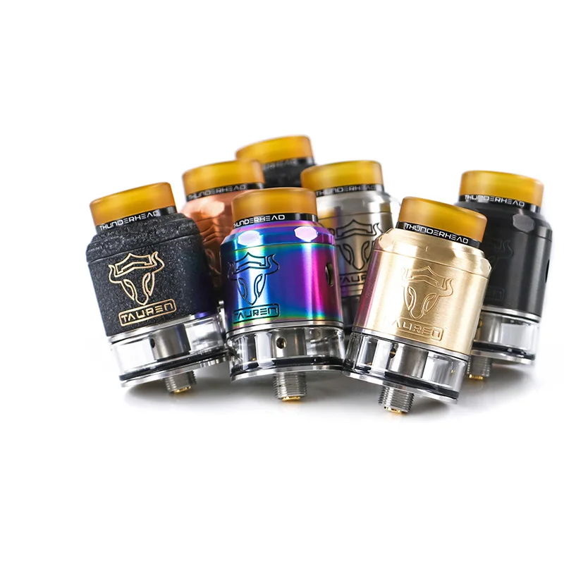 Оригинальный THC Tauren RDTA бак двойной 28 микро отверстия для воздуха 2 мл распылитель