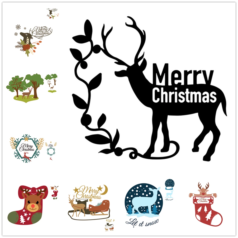 

InLoveArts Christmas Deer Metal Cutting Dies Scrapbooking for Making Cards Decorative Embossing Crafts Stencils Elk Die Cut Mold