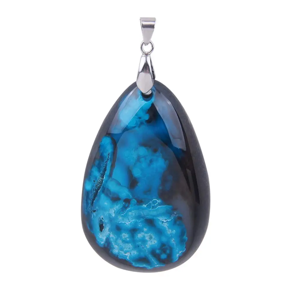 1 шт. высокое качество восстанавливающий натуральный синий бирюзовый агат рейки