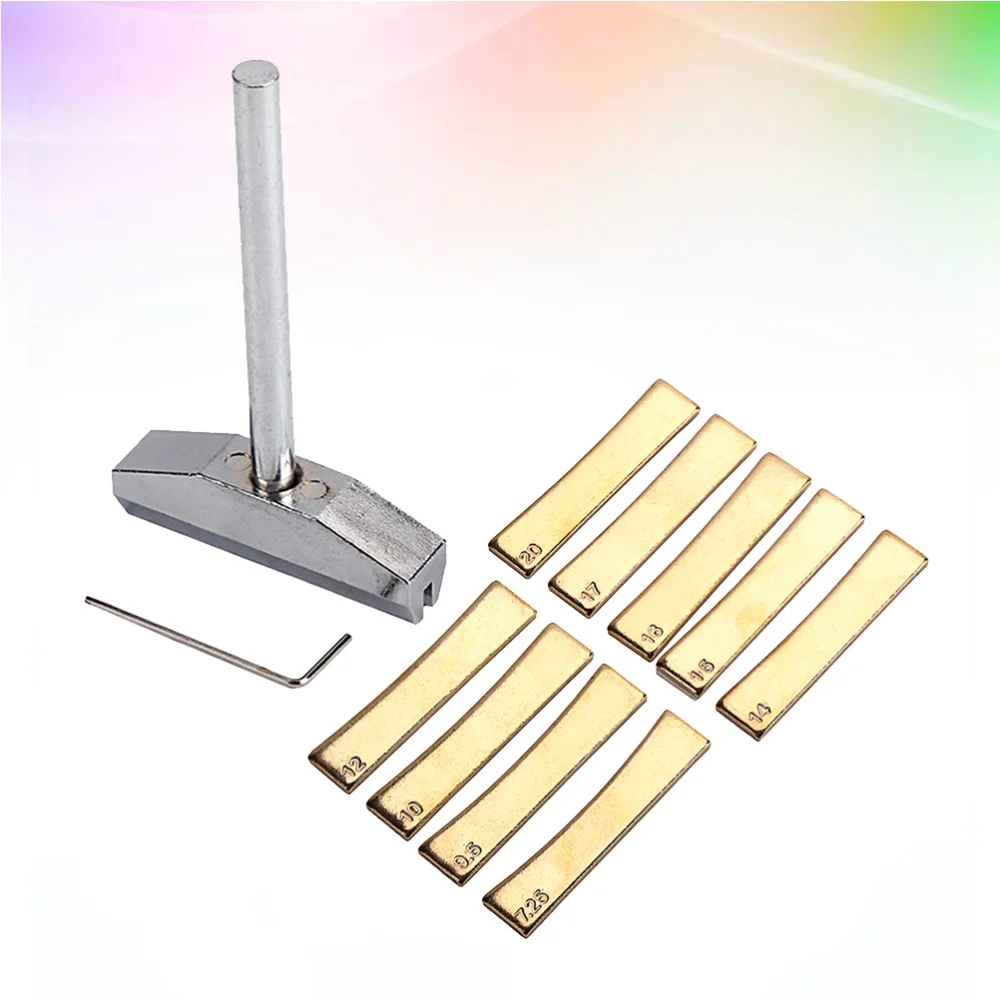 

9 Electric Guitar Repair Tool Carbon Steel Fretboard Press Caul Inserts with Press Caul Musical Instrument Accessory R150B (Gold