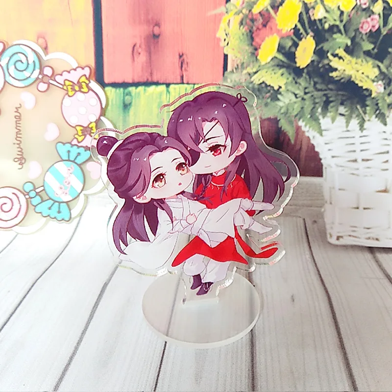 Аниме Тянь Гуань Ci Fu небольшой дисплей стенд фигурка модель пластина Держатель