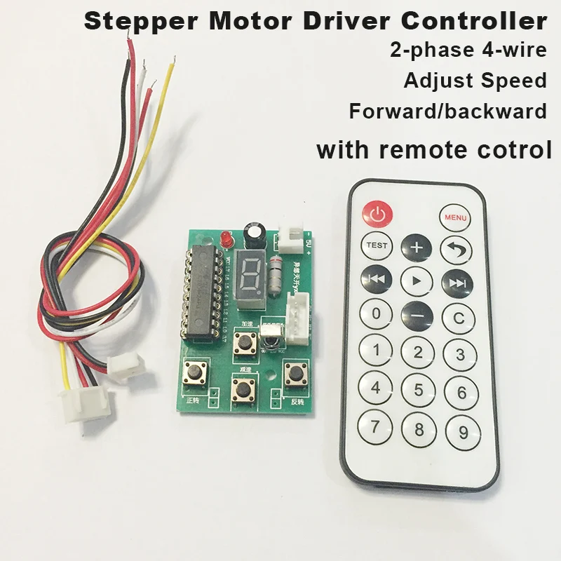 

DC 5V 2-phase 4-wire Micro Stepper Motor Driver Mini Stepping Motor CW CCW Controller Module Board Forward Backward