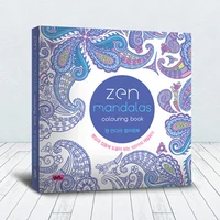 books 120 pages korean mandalas flower english coloring book for kid adult relieve stress graffiti painting drawing art book
