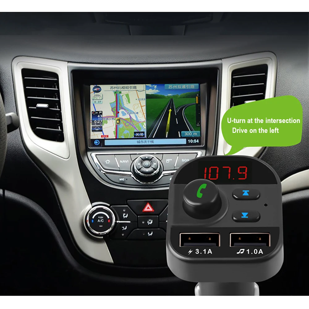 Автомобильный MP3-плеер беспроводной fm-передатчик Bluetooth Carkit Hands Free стерео A2DP