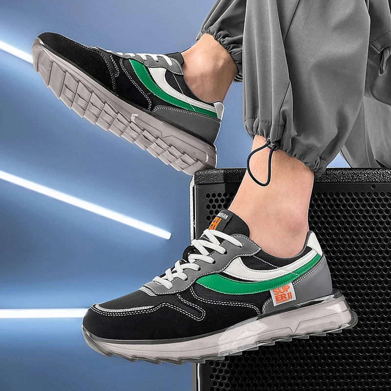 

2021 Fashion Sneakers Lightweight Men Casual Shoes Breathable Male Footwear Lace Up Walking Shoe Mujer tenis masculino Mujer