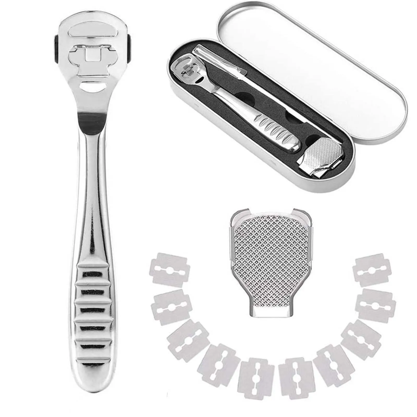 

Household Small Metal Foot Skin Dead Skin Tissue Foot Rubbing Knife Set Pedicure Foot File Set Pedicure Tool Stainless steel