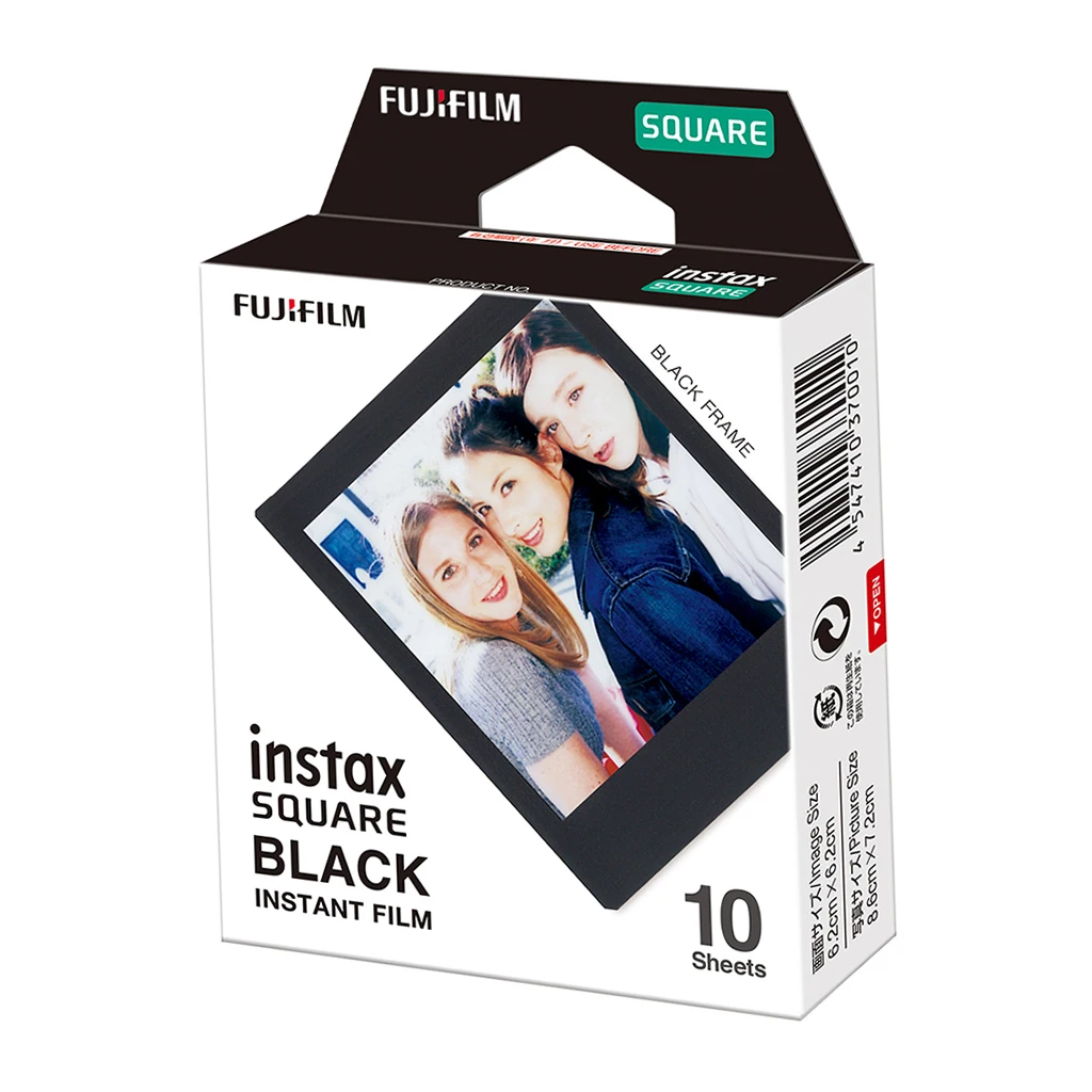 Мини пленка Fujifilm Instax Mini 10 20 30 40 50 60 80 листов черная мгновенная для SQUARE SQ20 SQ10 SQ6