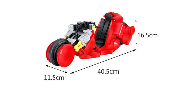 Строительные блоки совместимый бренд 919 шт. JINTIAN Citizen Akira Motobike Keita мотоцикл MOC Модель Кирпичи игрушки для детей Подарки