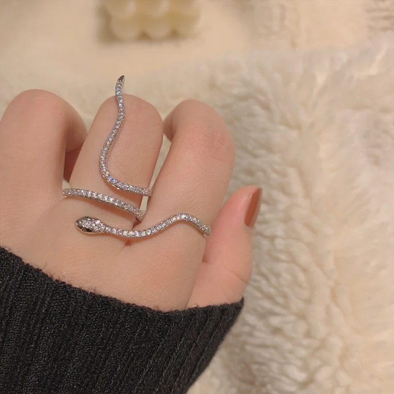 Персонализированный модный дизайн с цирконом микро инкрустированный змеиным