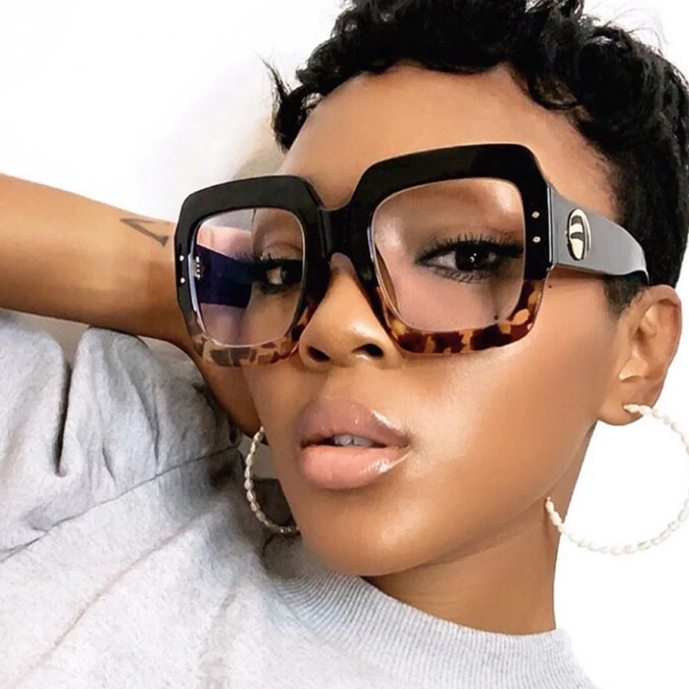 

Large Frame Anti-blue Light Glasses Frame Male and Female Optical Fashion Computer Eyeglasses