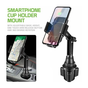 adjustable car water cup holder cellphone mount sucker stand cradle mobile phone tablet car holder support free global shipping
