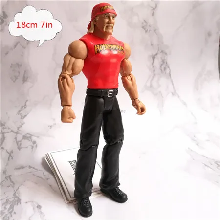 hulk hogan 2 WWEE Американский wresle mania модели Фигурки Оригинальные заводские игрушки Халк Хоган без запаха большой E Римский царит гробовщик - Цвет: hulk hogan 2