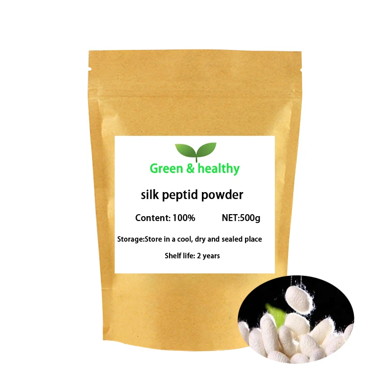 Поставка 100% Шелковый пептидный порошок/Уход за кожей/органический порошок для