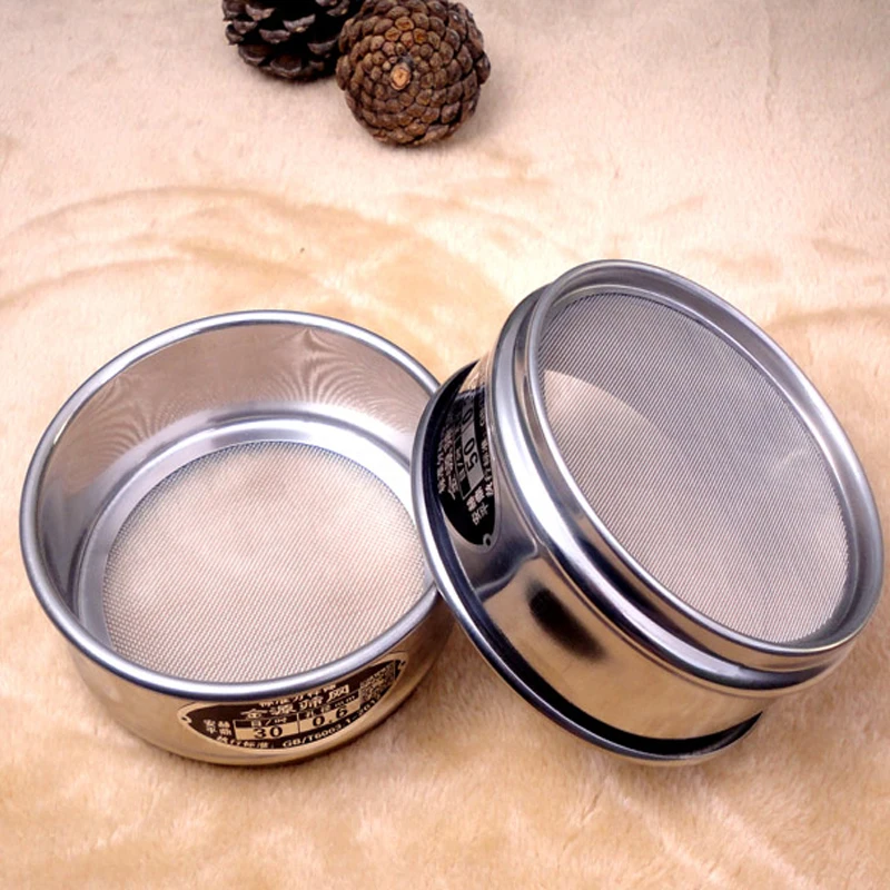 

Small 10cmD 5cmH 300-2800 high fine wire mesh 304 stainless steel Superfine filter screen standard sample lab test sieve