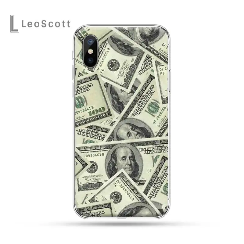 

Money Dollars Bill Cash fashion pattern high quality Phone Case for iPhone 11 12 pro XS MAX 8 7 6 6S Plus X 5S SE 2020 XR