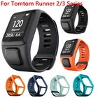 Сменный силиконовый ремешок для TomTom Runner 2, 3, Spark3, Adventurer, Golfer 2 Spark, спортивный браслет для GPS