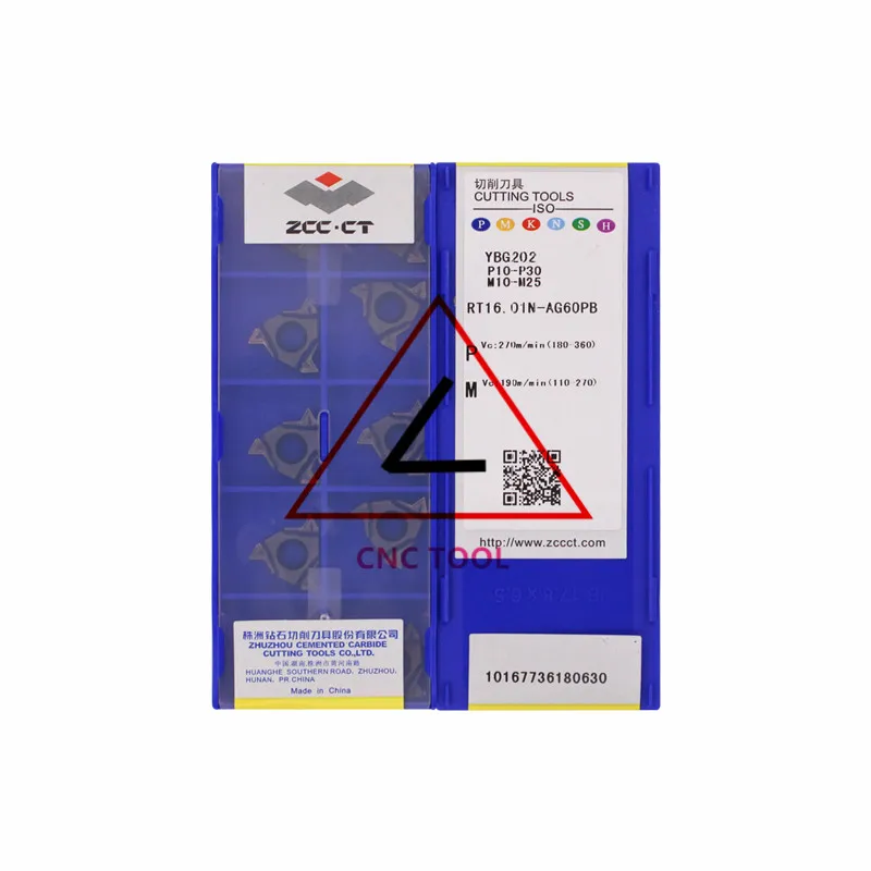 

10 шт. оригинальных китайских токарных вставок RT16.01N-AG60PB YBG202 ZCCCT