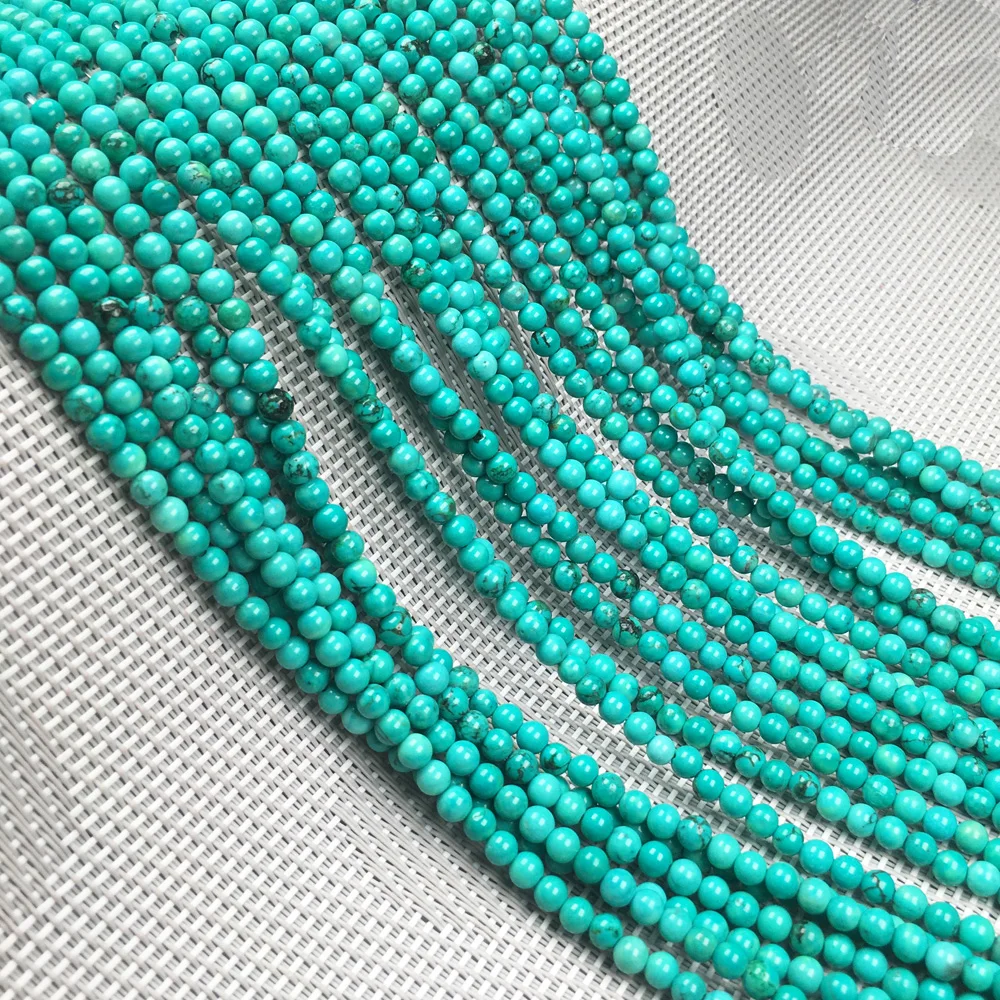 

Turquoises Round Beads 3mm New Natural Beads for Jewelry Making Diy Jewelry Accessories