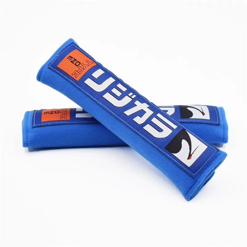 2 шт. ложка Спорт JDM Стиль хлопковая Накладка для ремня безопасности Мягкие