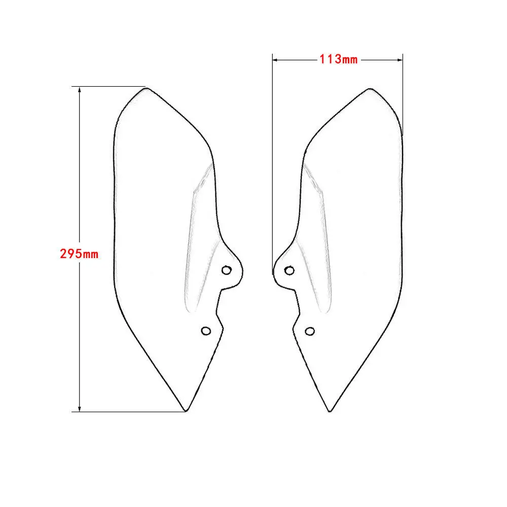 Детали мотоцикла ABS пластик черный верхняя фара боковая обтекатель Крышка Cowling