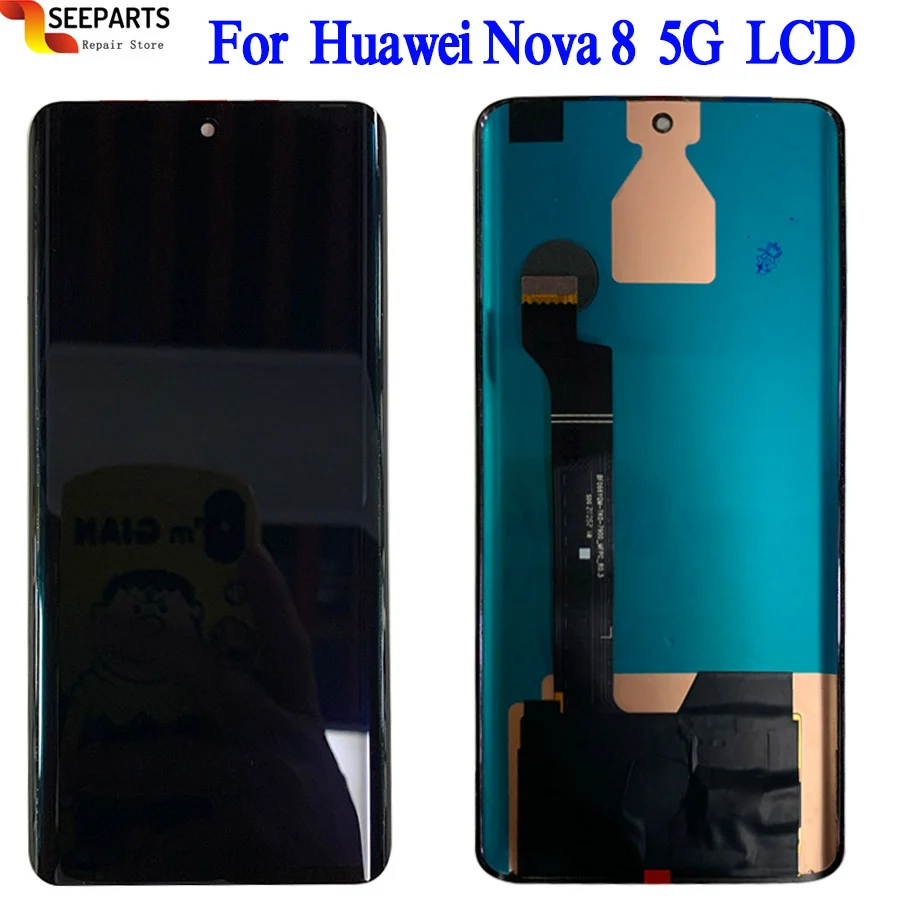 Pantalla LCD t&aacute;ctil para m&oacute;vil, montaje de digitalizador para Huawei Nova 8, 5G, novedad-0