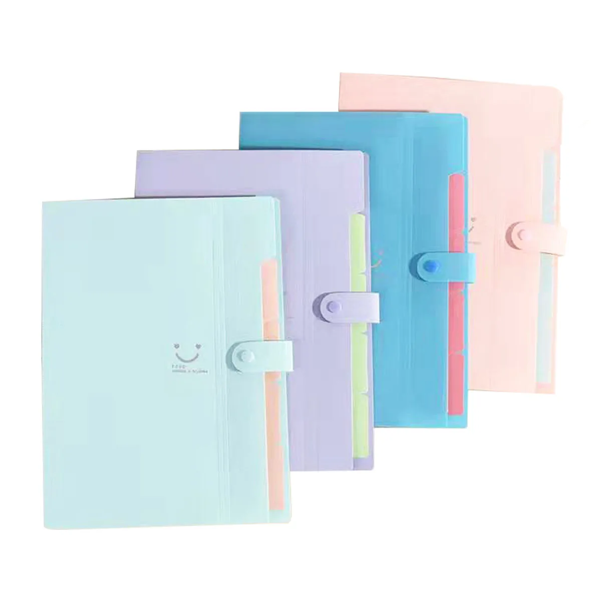 Папка для документов формата А4 разных цветов с надписями расширяющаяся папка