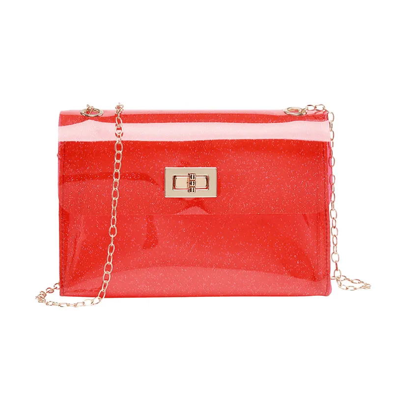 Женская прозрачная сумка через плечо из ПВХ летняя пляжная | Багаж и сумки