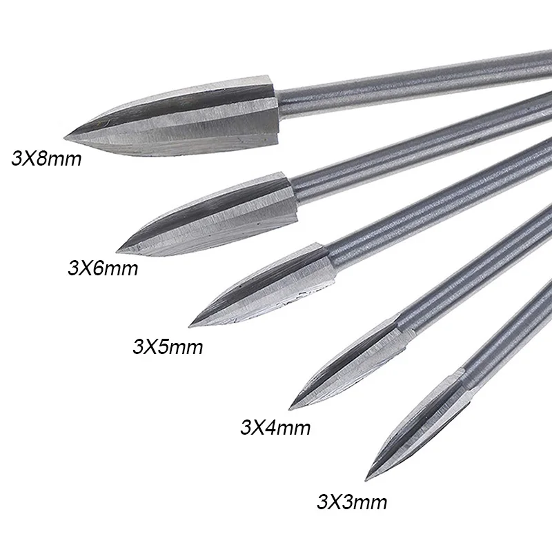 

Wood Carving Tools Set 5 PCS Engraving Rotary Drill Bits Kit Steel Woodworking Router Accessories HVR88