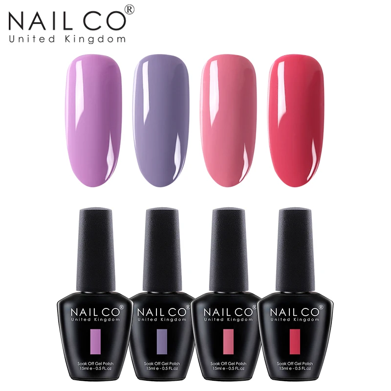 ZH35 NAILCO 4 шт. 15 мл Гель-лак для ногтей гибридный УФ-лак светодиодный замочить краска собственного приготовления гель УФ-гель Полупостоянный праймер Эмаль Гель - Цвет: ZH35