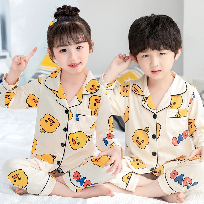 Одежда для сна больших мальчиков и девочек детские пижамы Детский хлопковый