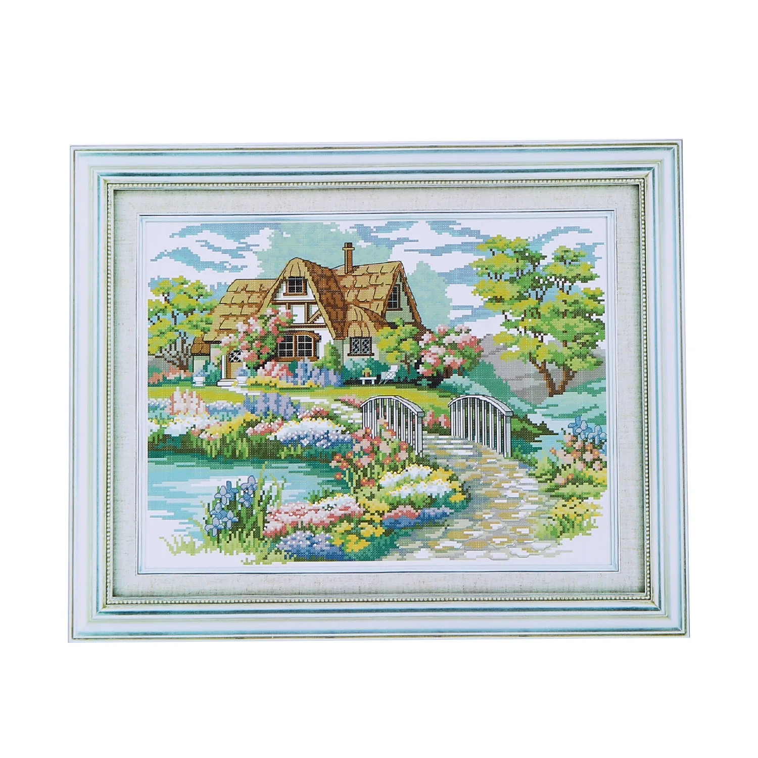 7 стилей DIY наборы для вышивания крестиком маленький домик Сад домашний декор