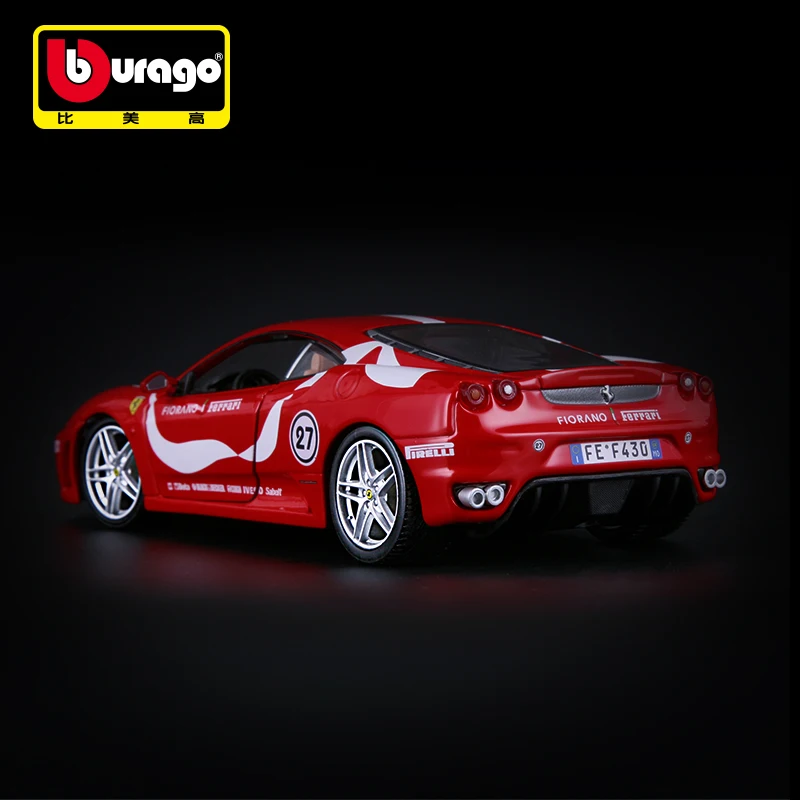 Bburago 1/24 1:24 Масштаб Ferrari F430 GTR Гоночный Спортивный автомобиль литой Дисплей