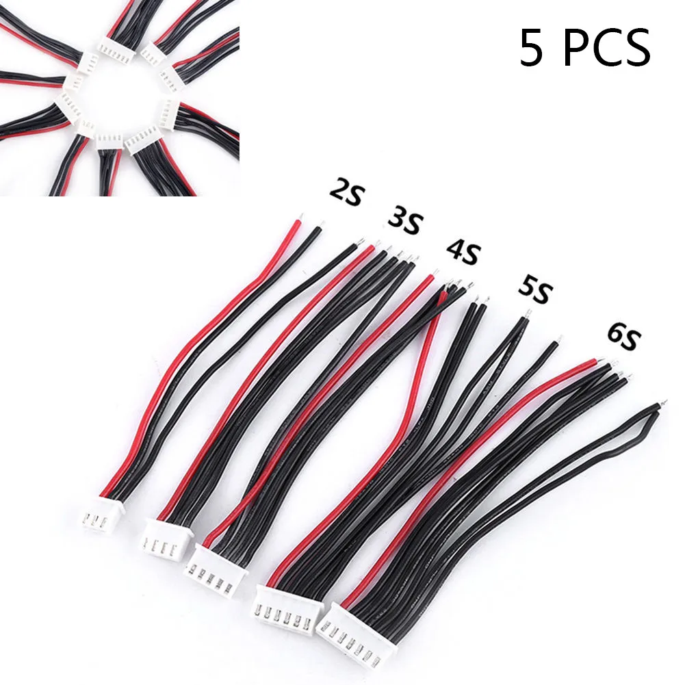 

Pcs JST XH 2s 3s 4s 5s 6s Battery Balance Charger Plug LineWireConnector Cable 100mm JSTXH Balancer Cables sweet