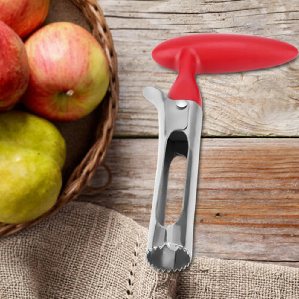 

New Kitchen Stainless Steel Twist Core Seed Remover Fruit Pear Apple Corer Tools