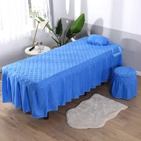 1pcs beauty salon massage table bed sheet bed skirt skin friendly massage sheet spa treatment bed full cover 29 color