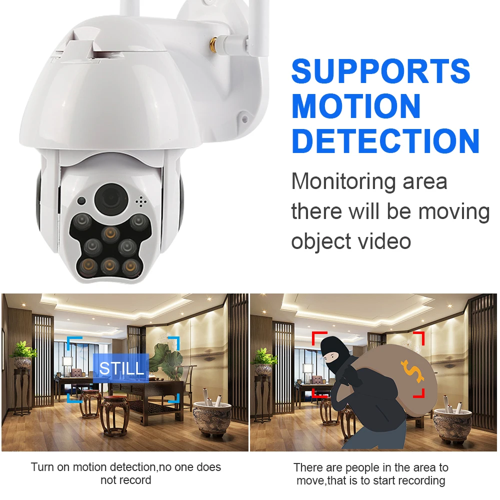 1080P PTZ IP камера наружная скорость купольная беспроводная Wifi камера безопасности ИК Сеть видеонаблюдения