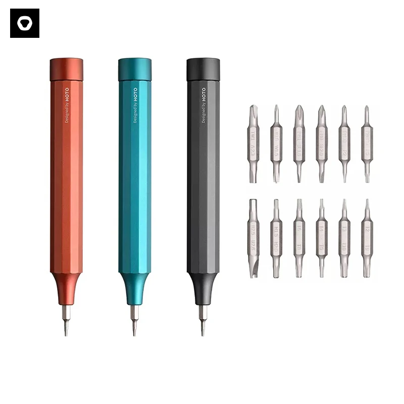 

Multi-purpose Precision Screwdriver Aluminum Alloy Magnetic Bits 24 in 1 Mini Portable Multi-functional Screw Driver Set