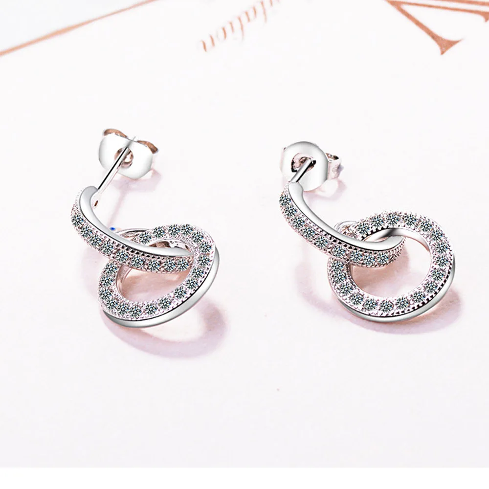 

Temperament Circular Fashion Trend Korea Character Joker Eardrop Delicate Earrings Product Sell Like Hot Cakes